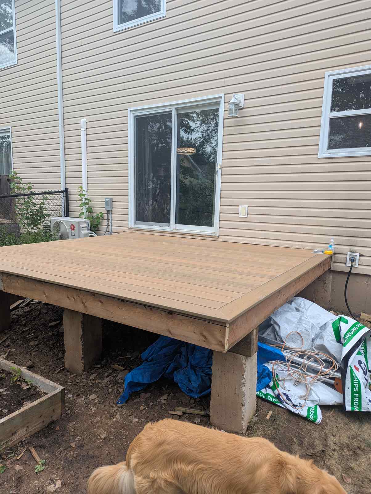 New composite decking over reinforced frame, Chianti Street, Dieppe NB