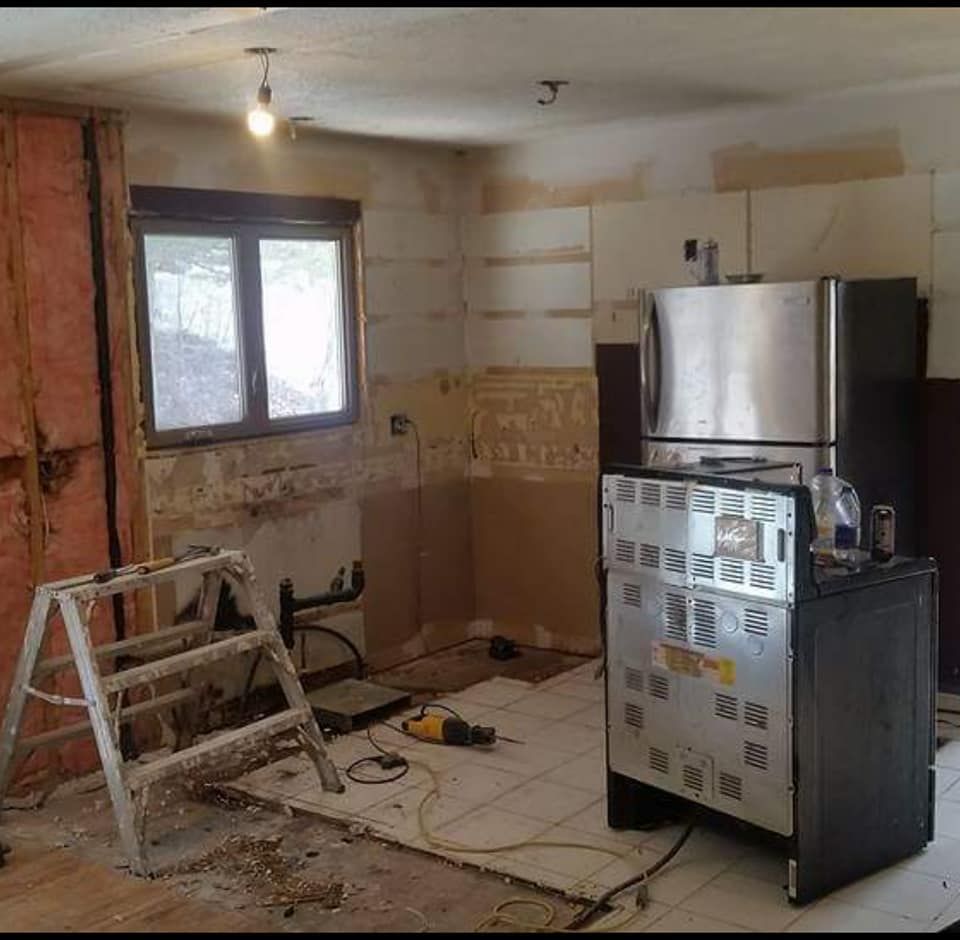 Kitchen before renovation, Moncton NB