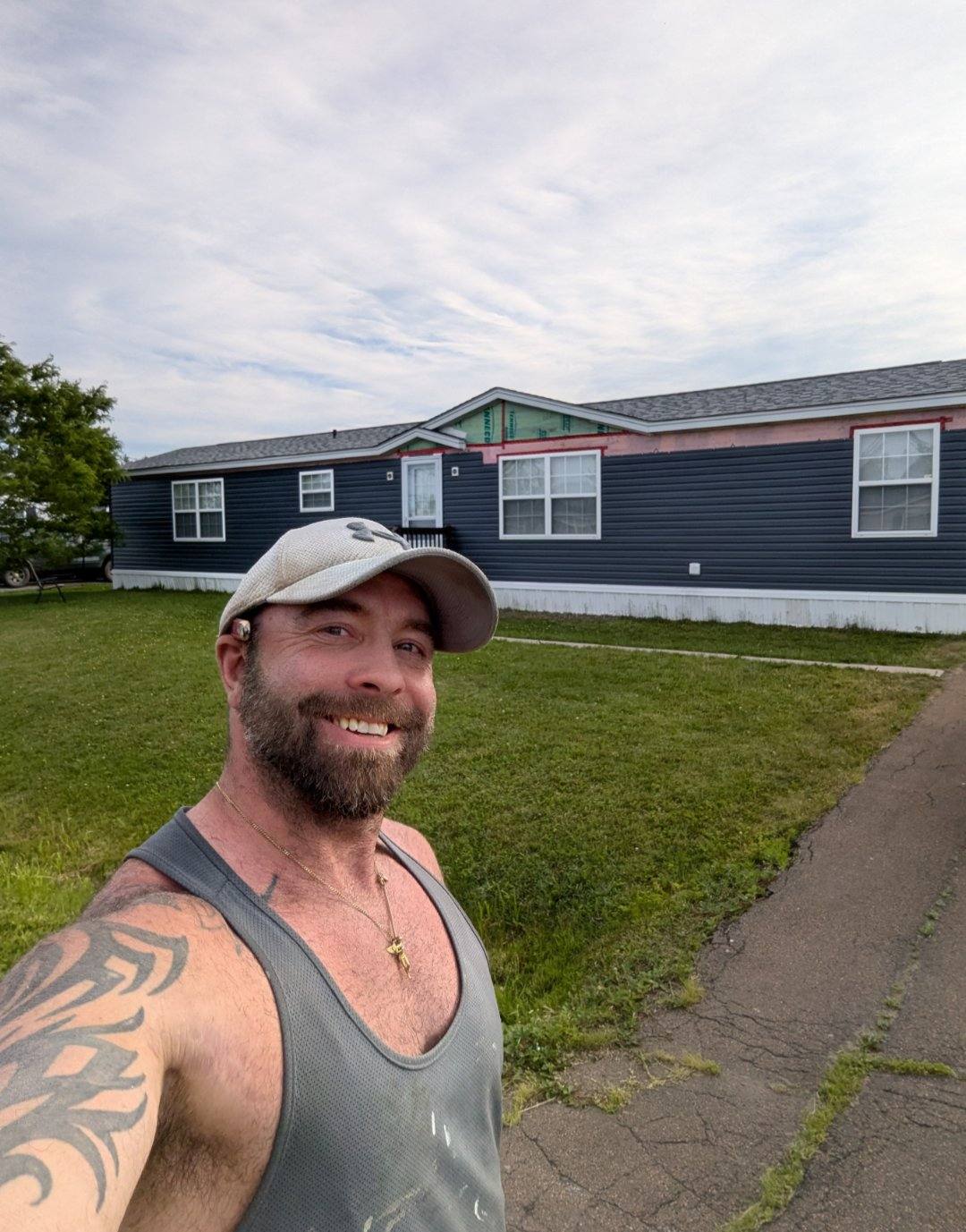 Home exterior after siding installation by Valhalla Construction, Moncton NB